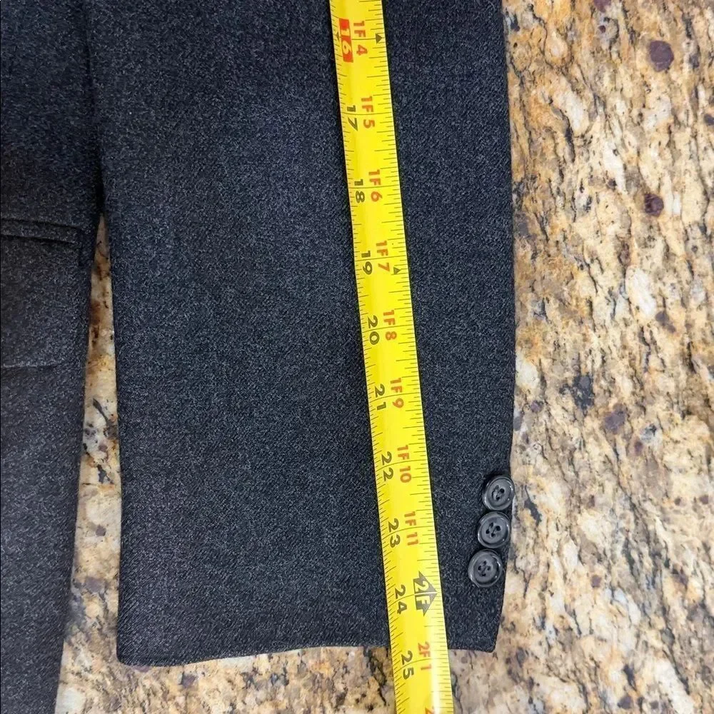 Gladstone London Pure New Wool Blazer Gray 2-Button Jacket Size M